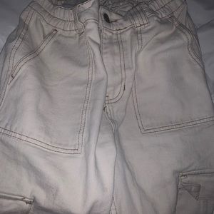 pacsun bone white cargo pants